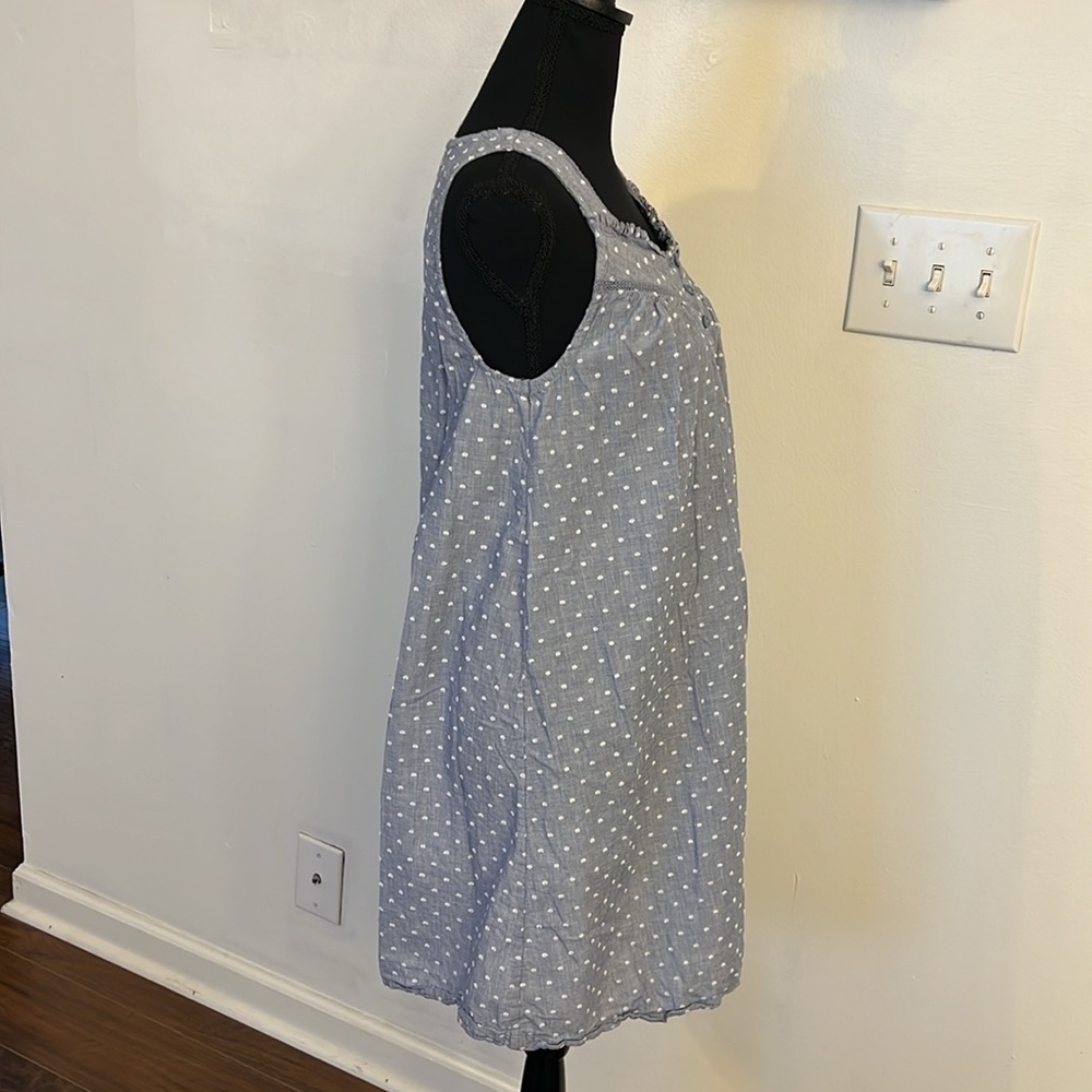 Croft & Barrow Lightweight Cotton Sleeveless Boho Babydoll Dress, Sz. S. - Picture 6 of 8